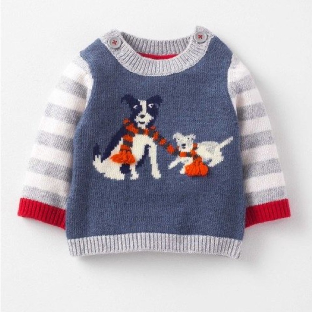 SOLD Baby Boden Puppy Sweater Size 3-6M